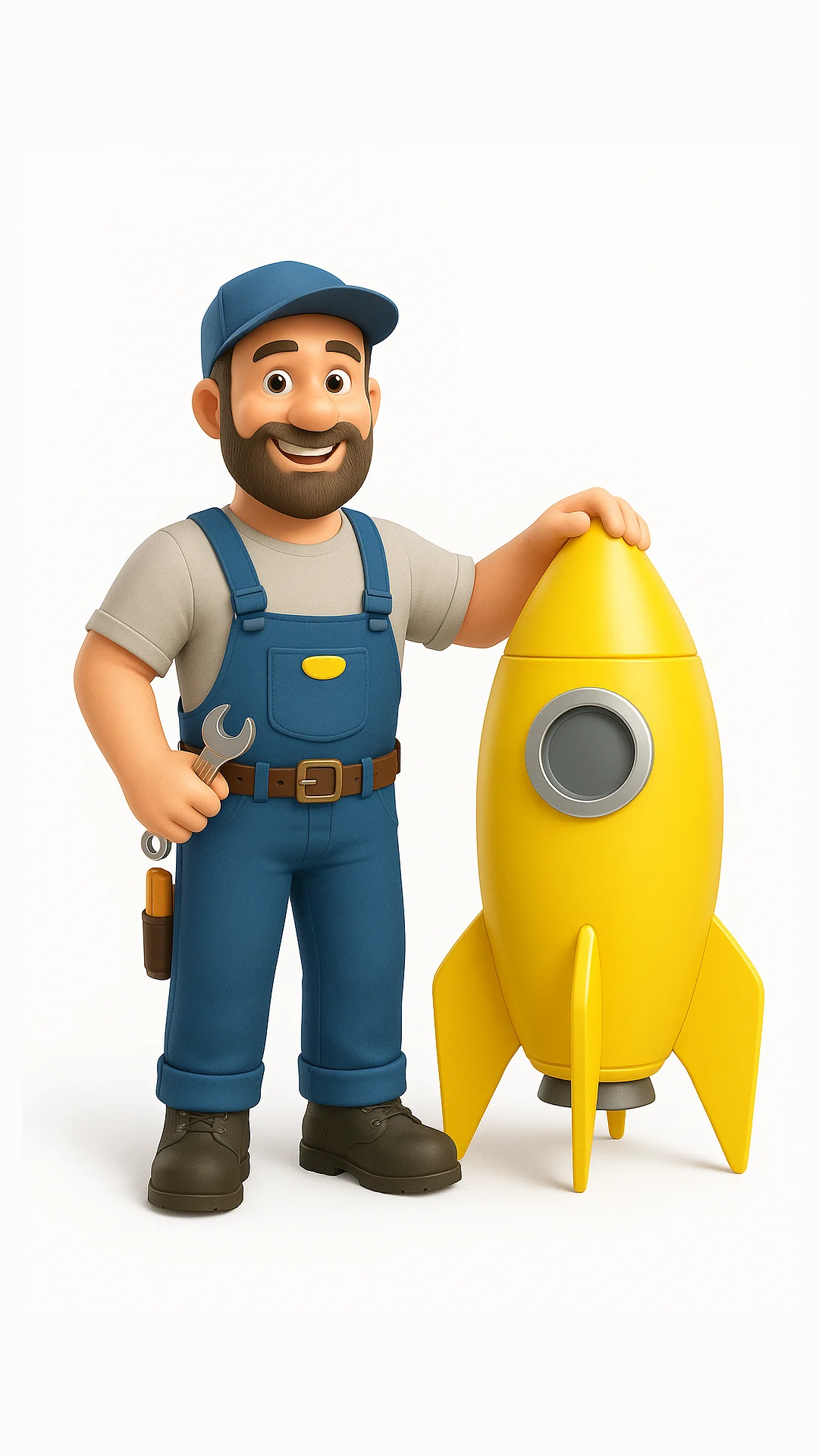 Larry the Yellow Rocket mascot